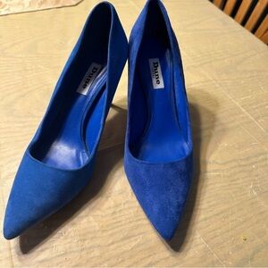 Women's Blue Suede Pumps Dune London Shoes